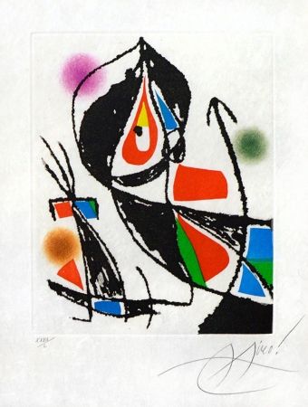 Etching And Aquatint Miró - Le Marteau Sans Maitre XXI (The Hammer Without a Master XXI), 1976