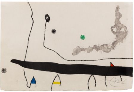 Etching And Aquatint Miró - Le Marteau sans maître: one plate