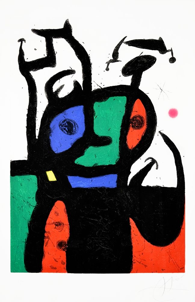 Etching And Aquatint Miró - Le Matador