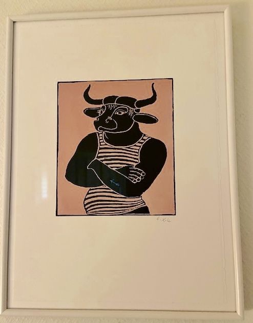 Woodcut Lalanne - Le Minotaure