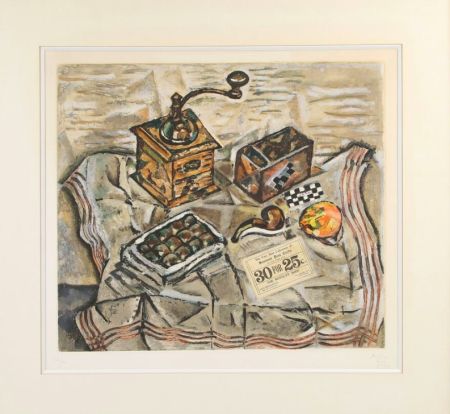 Etching And Aquatint Miró - Le moulin à café, 1954