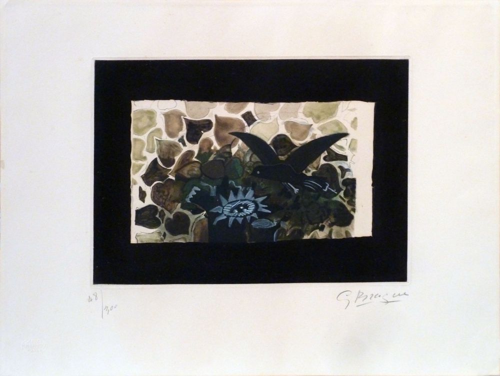 Etching And Aquatint Braque - Le Nid Vert
