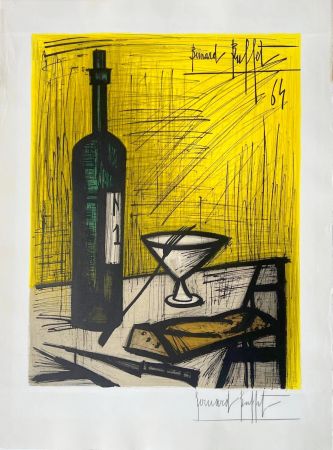 Lithograph Buffet - Le Pain et le Vin 