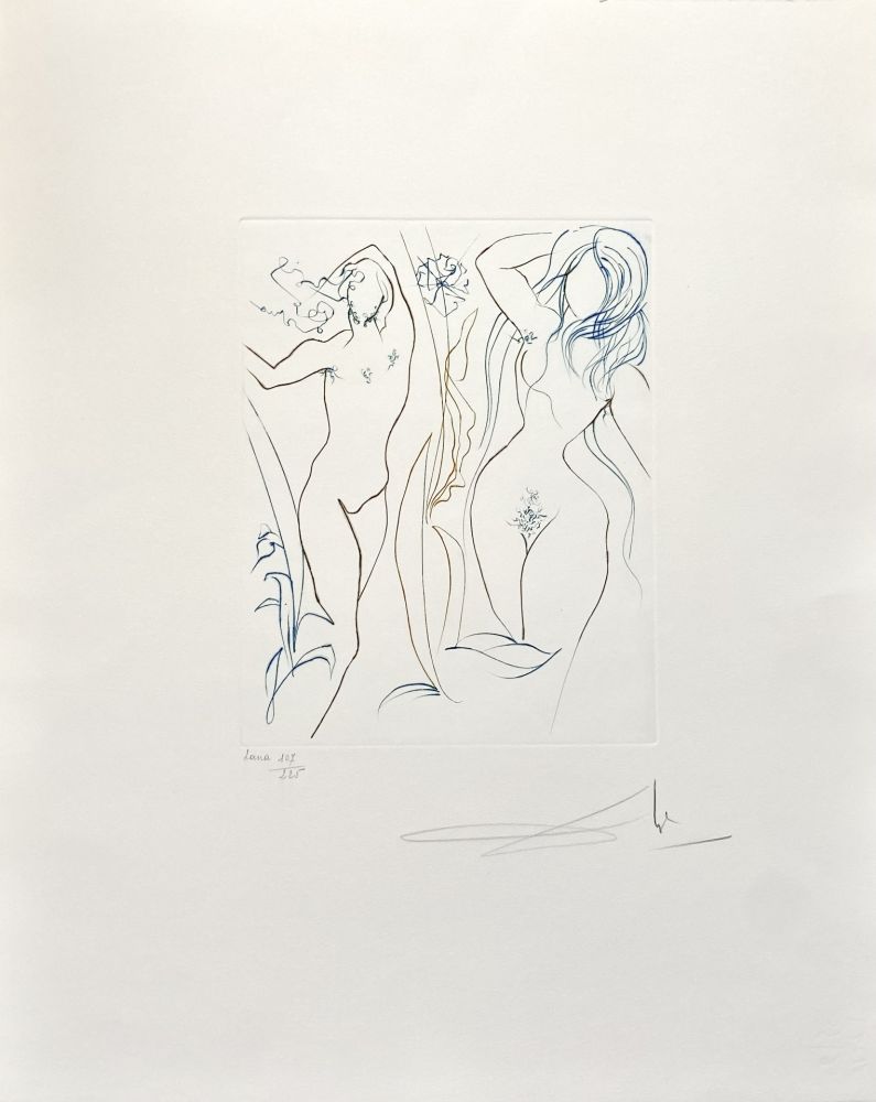 Drypoint Dali - Le Paradis Perdu, Adam et Eve