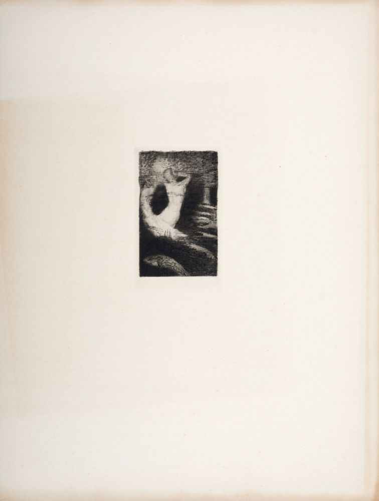 Etching Redon - Le Passage d'une âme (Mellerio 21), 1920