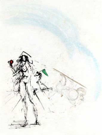 Etching Dali - Le Pecheur (The Angler)
