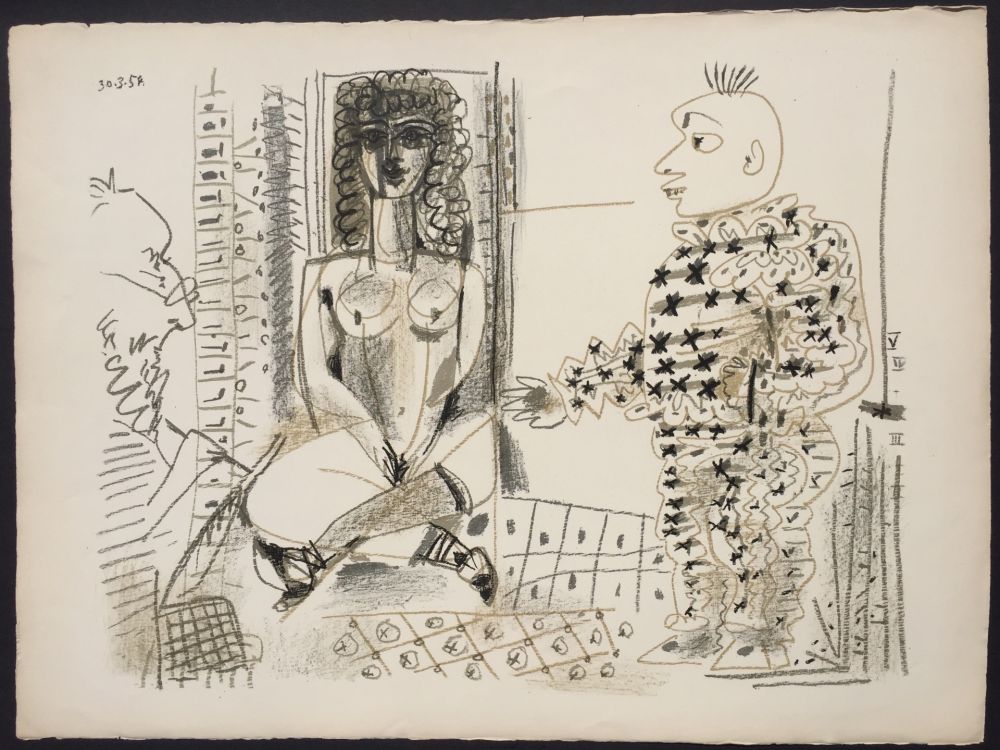 Lithograph Picasso - Le Peintre et son Modele (B 765)