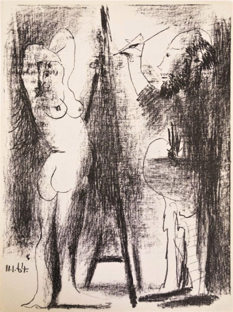 Lithograph Picasso - Le Peintre et Son Modèle