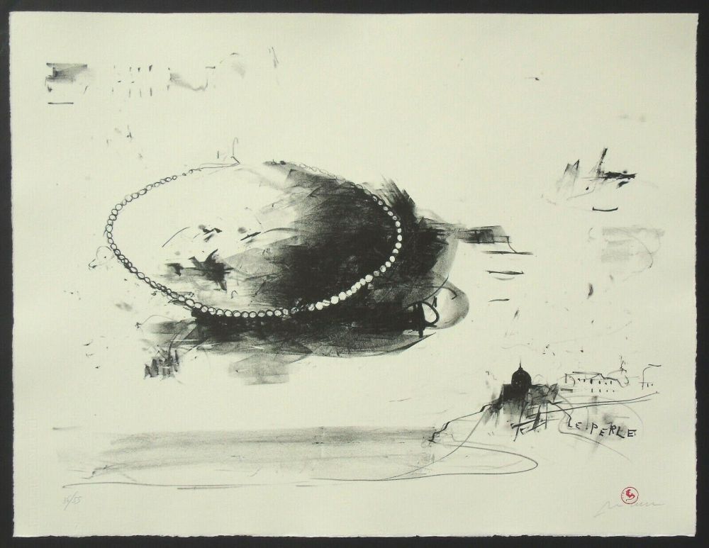 Lithograph Pizzi Cannella - Le perle