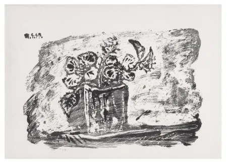 Lithograph De Pablo Picasso Le Petit Pot De Fleurs On Amorosart