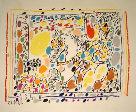 Lithograph Picasso - Le picador II