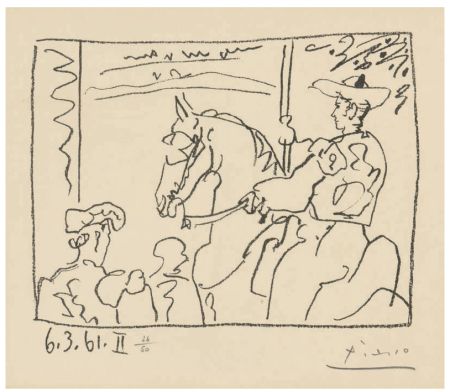 Lithograph Picasso - LE PICADOR (The Picador) 6.3.61.II