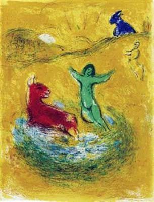 Lithograph Chagall - Le piège à loups