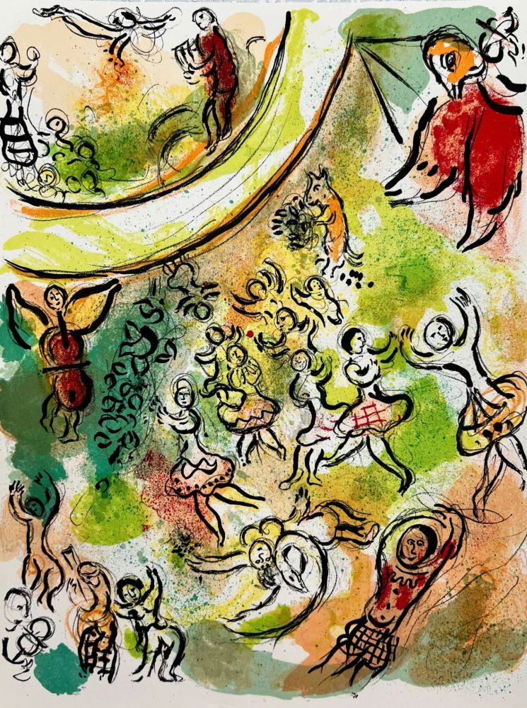 Lithograph Chagall - Le Plafond de l'Opéra de Paris