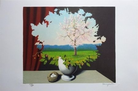 Lithograph Magritte - Le Plagiat (Plagiary)