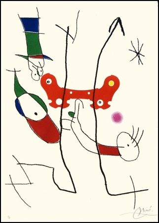 Etching Miró - Le plus beau cadeau