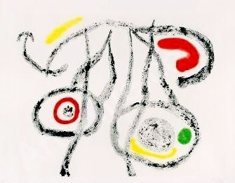 Etching Miró - Le porteur d'eau