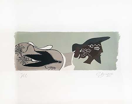 Lithograph Braque - Le poète
