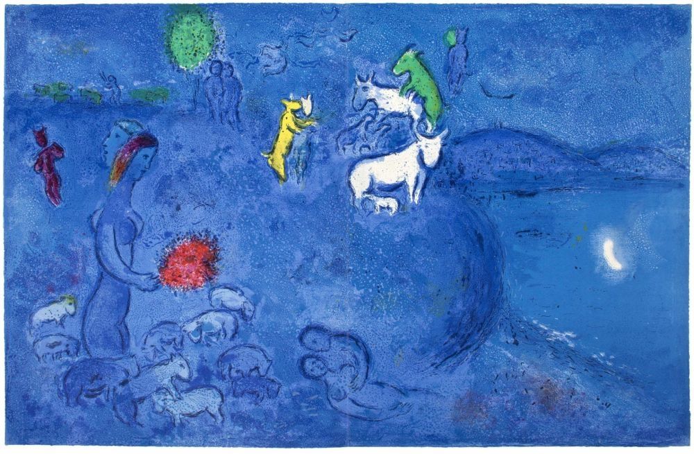 Lithograph Chagall - LE PRINTEMPS (Daphnis et Chloé - 1961)