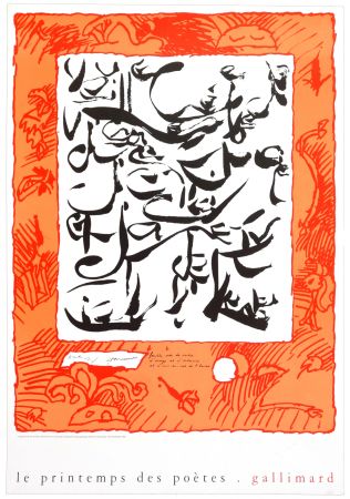 Poster Alechinsky - Le printemps des poètes, 1999