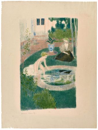 Lithograph Denis - Le Reflet dans la Fontaine