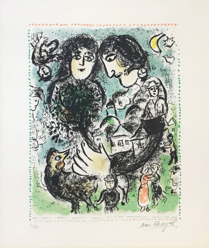 Lithograph Chagall - LE RENDEZ-VOUS