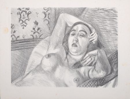 Lithograph Matisse - Le repos du modèle, 1922
