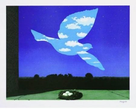 Lithograph Magritte - Le retour, 1940