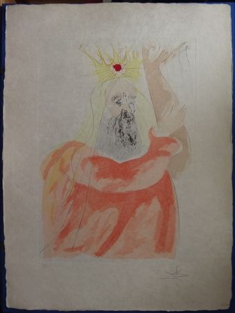 Engraving Dali - Le Roi David