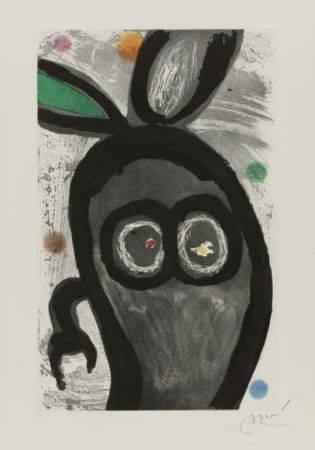 Etching And Aquatint Miró - Le Roi des lapins