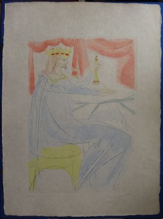 Engraving Dali - Le Roi Salomon