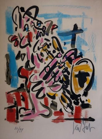 Lithograph Paul  - Le Saxophoniste / The Saxophonist