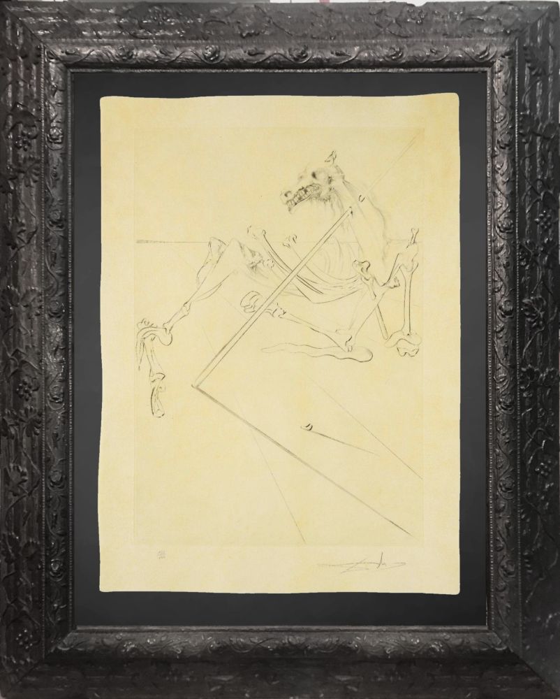 Drypoint Dali - Le Soleil couchant allonge