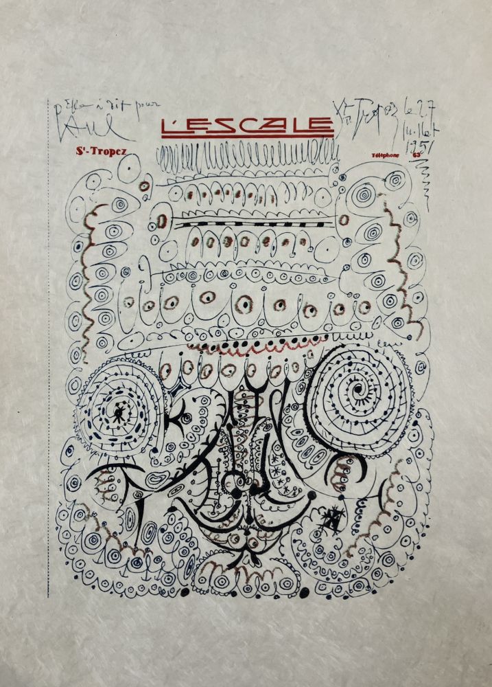 Rotogravure Picasso - Le Soleil Ebloui. Exemplaire de luxe. 