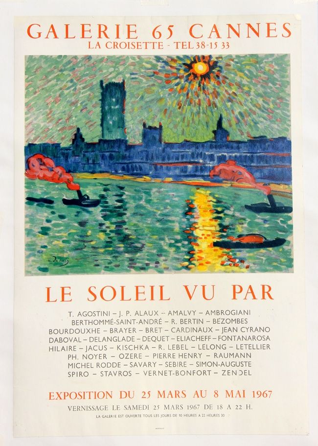 Poster Derain - Le Soleil Vu par  Andre Derain