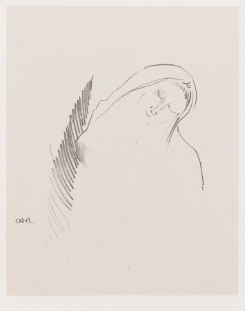 Lithograph Redon - Le Sommeil (The Sleep)