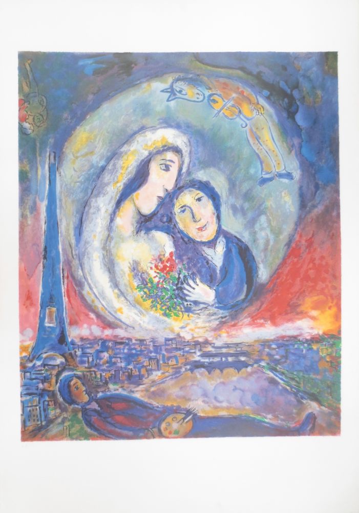 Lithograph Chagall - Le songe