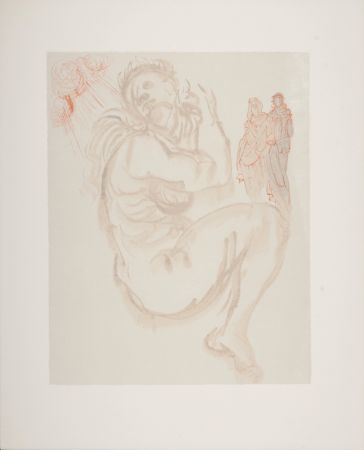Woodcut Dali - Le songe de Dante, 1963