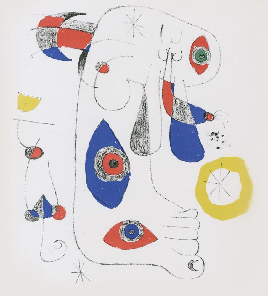 Lithograph Miró - Le Surréalisme en 1947