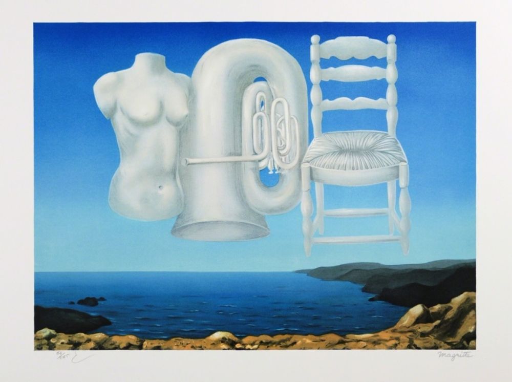 Lithograph Magritte - Le Temps Menaçant