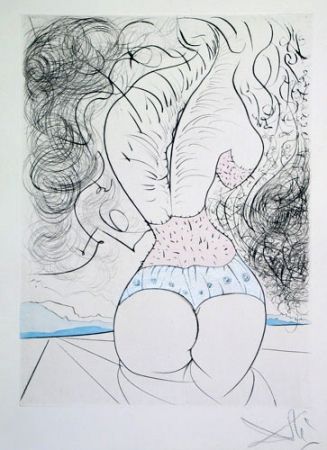 Etching Dali - Le Torse (The Torso)