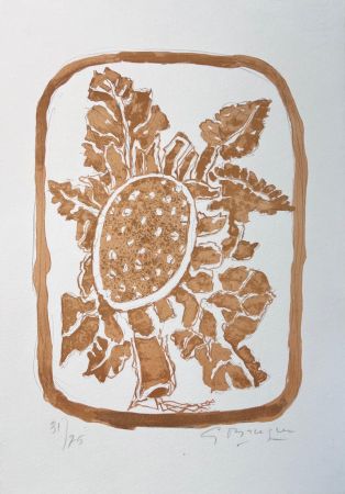 Lithograph Braque - Le Tournesol 
