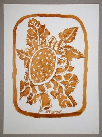 Lithograph Braque (After) - Le Tournesol