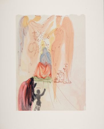 Woodcut Dali - Le Triomphe du Christ et de la Vierge, 1963