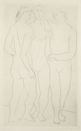Engraving Picasso - Le Trois Graces II