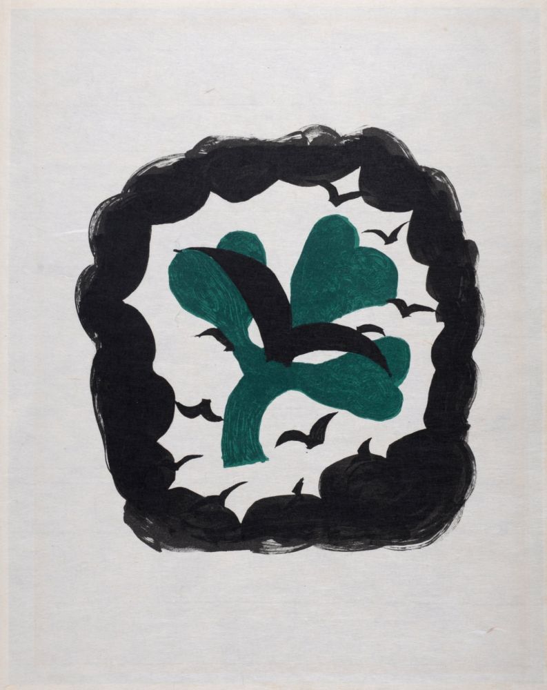 Lithograph Braque - Le Trèfle, 1963