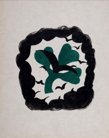 Lithograph Braque - Le Trèfle, 1963