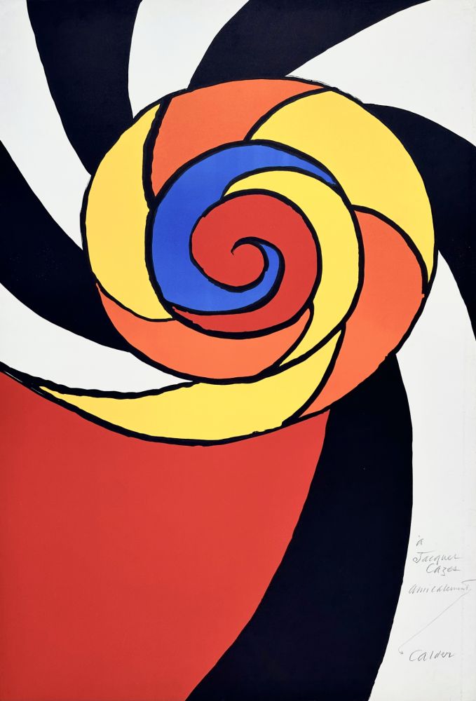 Lithograph Calder - Le Turban