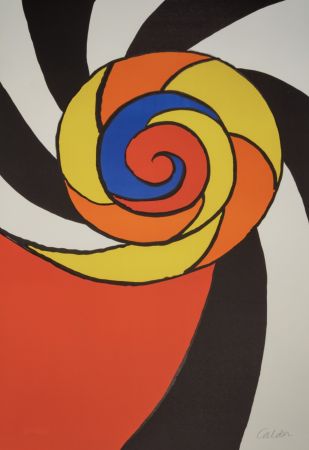 Lithograph Calder - Le Turban