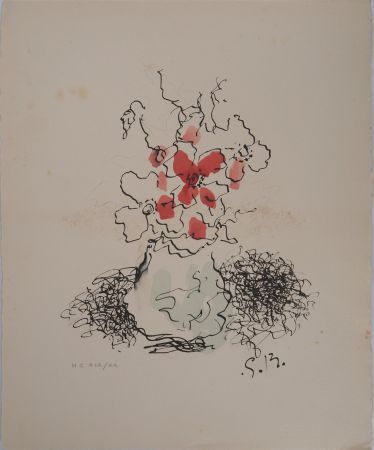 Lithograph Braque - Le Vase